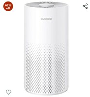  CUCKOO Air Purifier with 3-Stage H13 True HEPA Filter for Bedroom and Office (227 sq. ft.), Activated Carbon Filters 99.97% Odors, Smoke, Dust, Pollen, Pet Dander, Modes, LED, White, CAC-10510FW 