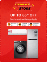 Amazon Appliances Clearance Store Upto 65% Off + 7.5% Off on IDFC First Bank Credit EMI 