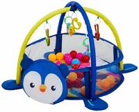 Supples Baby Play Gym Pool/Mat, Activity Play Gym for Baby with Hanging Toys 