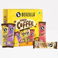 Bevzilla Instant Assorted Coffee Powder - 60 Sachets - 120gm (4 flavours - 30gm Each)