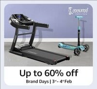 Amazon Cockatoo Brand Days Upto 60% off on Fitness Accessories, Cycles & More (3rd - 4th Feb)