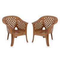 [Mostly Not Deliverable] Nilkamal SOLOCANE Plastic Mid Back with Arm Chair