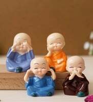 WTF deal - Cute little Monks figurines Set of 4