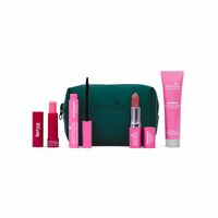 Biotique Natural Makeup Wakeup Makeup: Everyday Essentials Makeup Gift Kit with Attractive Pouch| Lipstick, Mascara, CC Cream Foundation, Lip Balm Beginners Makeup Kit | Premium Gift Set | Free Makeup Bag | Makeup Kit
