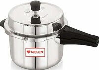 NIRLON Triply SS Pressure Cooker,5 Liters, Induction, Gas Stove Compatible Outer Lid Triply Stainless Steel Pressure Cooker