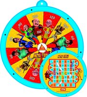 Zitto Motu Patlu 2 in 1 Round Dart Board & Game Board for Kids (Large)