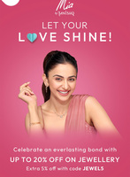 Tatacliq - Mia by Tanishq up to 20% off + 5% off with Code + 10% Bank Offers 