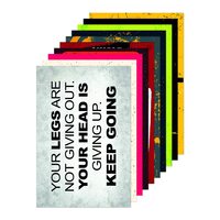 Printelligent Quote and motivational poster set of 10 size (45 cm x 30 cm) d100