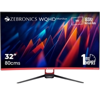 ZEBRONICS 31.5 inch Curved WQHD VA Panel Gaming Monitor (ZEB-S32A 165hz 31.5"(80 cm) 2560 x 1440 Pixels Wide Quad HD Resolution Monitor)