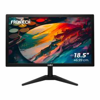 FRONTECH 18.5 Inch HD LED Monitor | Refresh Rate 60 Hz, 1366 x 768 Pixels | Wall Mountable Slim & Stylish Design with 16.7M Colors| HDMI & VGA Ports, Built-in Power Supply (MON-0061,Black)