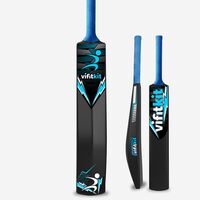 Vifitkit Turf Bat Cricket for Adults, Plastic Tennis Cricket Bat for Men, Heavy Plastic Cricket Bats with Anti Slip Rubber Grip for Gully Cricket, Tournament Match, Standard Full Size - Black & Blue