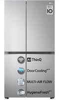 LG 833 L Frost Free Smart Inverter Compressor Wi-Fi Side-By-Side Refrigerator Appliance (GC-B307SSVL, Noble Steel2, Door Cooling+ | Hygiene Fresh+) 