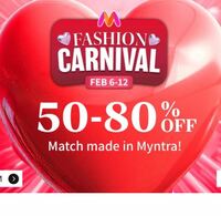 Fashion Carnival - Up To 80% Off & 10% Discount on RBL Bank Cards