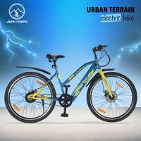 Urban Terrain Bolton Electric Cycle For Men/Women Ages 15+ Range 35+km | (Li-ion)Battery Cycle 27.5 inches Single Speed Lithium-ion (Li-ion) Electric Cycle
