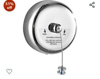 PESCA Stainless Steel Retractable Cloth Line Adjustable Lockable Hanging Washing Line (Pack of 1)