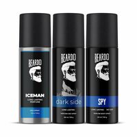 Beardo Iceman Perfume Deo Spray 150ml, Darkside Perfume Deo Spray 150ml, Spy Perfume Body Spray 120ml | Valentine's Day Gift for Men, Boyfriend, Husband