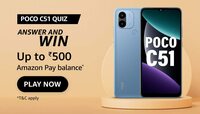 Amazon POCO C51 Quiz Answers : Win upto Rs.500