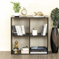 Home Centre Engineered Wood Helios Arvis Vargus 4-Shelf Divider (Oak Chocolate)