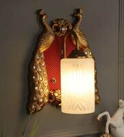 Amber Antique Gold PVC Novelty Wall Light, By DecorativeRay