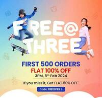 Firstcry : First 500 Orders Free after that Flat 60% off