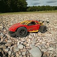 WizToy Remote Control Drift Car (3 Month Warranty) with All Metal Body & USB Charging Battery for Kids | High Speed RC Car for Kids, Boys and Girls of 3-10 Years of Age (Red)