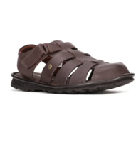 Hush Puppies Men Brown Leather Fisherman Sandals 