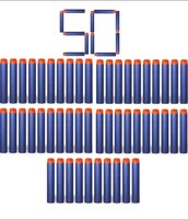 SYGA Plastic Foam Toy Bullet Dart Bullets for Nerf N-Strike Elite Guns, Blue - 50Pcs