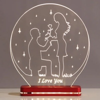 I Love You ABS Plastic LED Table Lamp, By LIT Lamps
