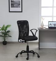 Style Breathable Mesh Ergonomic Chair in Black Colour,