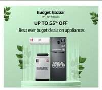 Amazon Budget Bazaar Upto 55% Off + Bank Offers on Appliances (9th-12th Feb)
