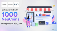 Tata Neu get extra 1000 NeuCoins on minimum spend of Rs.20000 on Croma and other brands