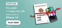 Amazon Pre-Order "11 rules for life" & stand a chance to win iPhone 14 by playing the quiz