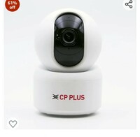  CP PLUS 3 MP Full HD Smart Wi-fi CCTV Camera | 360° Pan & Tilt | View & Talk | Motion Alert | Night Vision | SD Card (Up to 128 GB) | Alexa & OK Google | 2-Way Talk | IR Distance 10Mtr | CP-E35A 