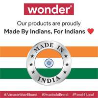 WONDER Homeware Microwave Safe Unbreakable Plates Set, 6 Pcs Half Plate, Black Color (Brown)