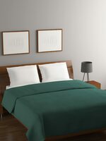 Rubix Home 220 GSM All Season Green Fleece Blanket Double Bed
