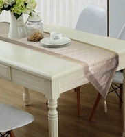 Triangle Ends (12x7) Gold & Beige Polyester Table Runner By Lushomes