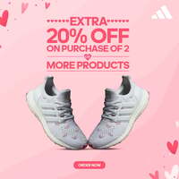 Adidas Valentines Day Special-Extra 20% Off on Purchase Of 2 & More products