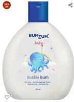  Bumtum Baby Bubble Bath Liquid Foam Natural No Tear for Babies/Child/Kids All Skin Type Baby Bath, Paraben Free 200ML (0-5 Year) 
