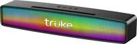 truke ThunderBar with 6hrs Playtime, RGB LEDs, Dual 52mm Speaker Drivers, Portable 16W 16 W Bluetooth Soundbar  (Black, Stereo Channel)