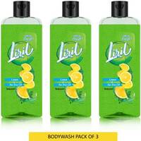 Liril Lemon and Tea Tree Oil Body Wash with Long Lasting Fragrance 3 x 250 ml