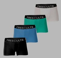 men's organic cotton trunks - pack of 4 from Freecultr