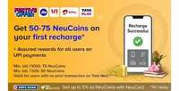 TataNue - Get 50 - 70 Neucoins on Your First Recharge/Bill Payment [New Users]