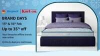 Sleepwell & Kurl-on BRAND DAYS Up to 35% off on Ortho & dual pro mattresses[15th & 16th Feb]