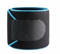 SPANCO Sweat Slim Belt - Slim Belt for Men and Women, Tummy Trimmer, Body Shaper, Sauna Waist Trainer - Size : Upto 42 Inch) (Color : Blue & Black) (No. of Belt : 1)