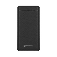 Lowest - Portronics Power Brick II 10000 mAh Fast Charging Power Bank (1 Micro USB Type B, 1 Type C & 2 Type A Ports, LED Charging Indicator, Black)