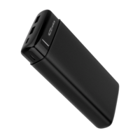 Portronics Power Pro 20000 mAh Fast Charging Power Bank (1 Micro USB Type B, 1 Type C & 2 Type A Ports, LED Charging Indicator, Black)