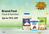 Flipkart Super Brand Fest - Upto 70% discount on Food and Nutritions 