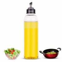 AADHIK Oil Bottle 1000ml Oil Dispenser 1 litre, Cooking Oil Bottle, Plastic Bottle Oil Container For Daily Use in Kitchen, white