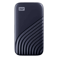 Western Digital My Passport 500GB USB 3.2 (Type-C) Solid State Drive (Password Protection, WDBAGF5000ABL-WESN, Blue)