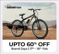 Leader Cycles Brand Days Up to 60% Off  | 17th 18th Feb